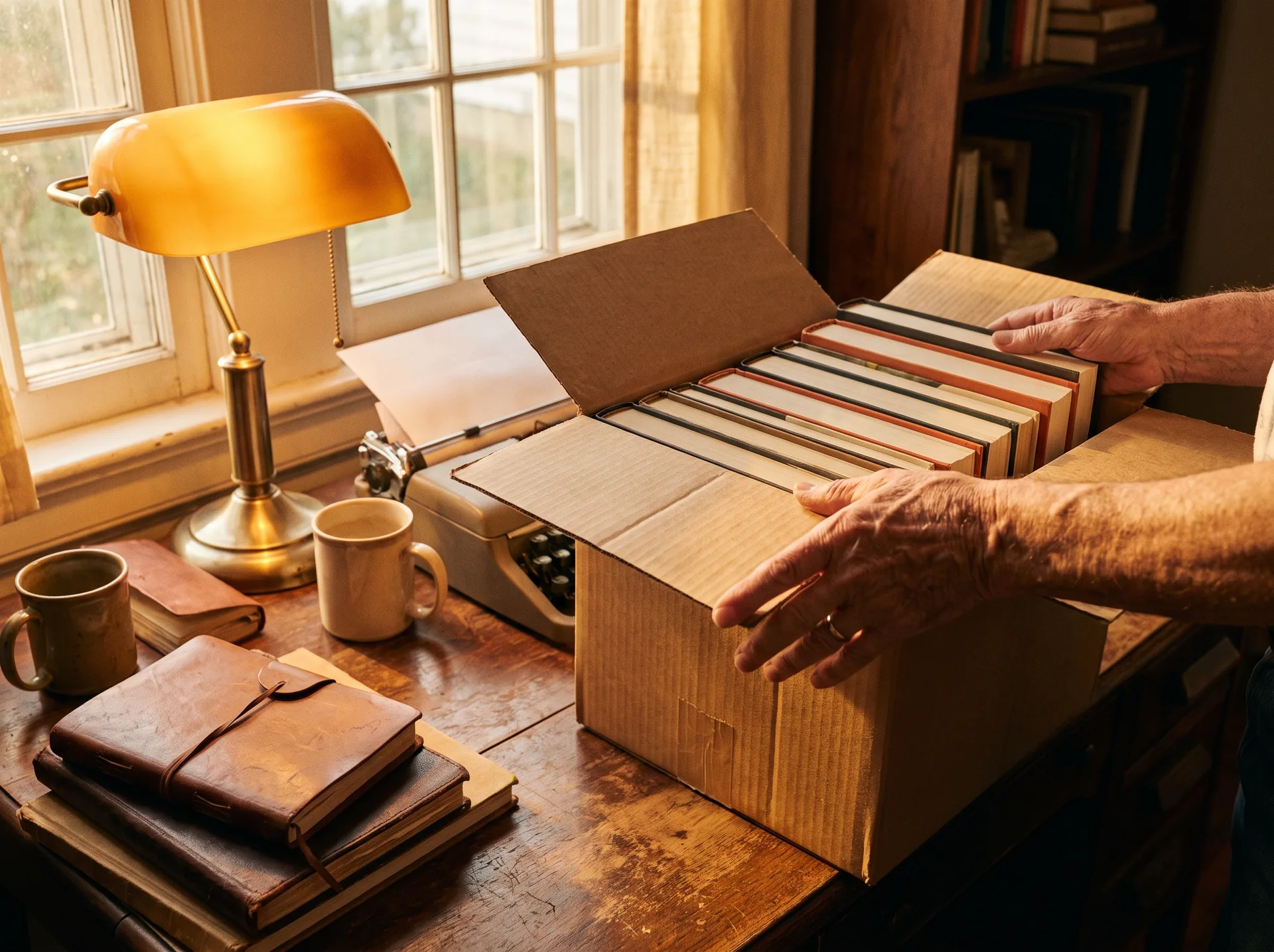 Ejemplares recién impresos de un libro